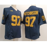 Men's Michigan Wolverines #97 Aidan Hutchinson 2023 F.U.S.E. Navy Stitched Jersey
