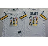 Michigan Wolverines #10 Tom Brady White Player Fashion Stitched NCAA Jersey