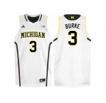 Michigan Wolverines Trey Burke #3 Basketball Authentic Jersey - White