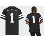 Men's Nebraska Cornhuskers #1 Black Stitched Football Jersey