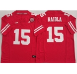 Men's Nebraska Cornhuskers #15 Dylan Raiola Red F.U.S.E. With Patch Vapor Limited Stitched Football Jersey