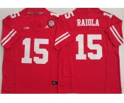 Men's Nebraska Cornhuskers #15 Dylan Raiola Red F.U.S.E. With Patch Vapor Limited Stitched Football Jersey
