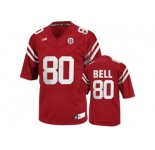 Men's Nebraska Cornhuskers Kenny Bell #80 College Football Jersey - Red