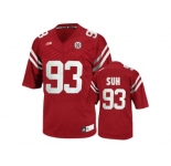 Men's Nebraska Cornhuskers Ndamukong Suh #93 College Football Jersey - Red
