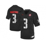 Men's Nebraska Cornhuskers Taylor Martinez #3 College Football Jersey - Black