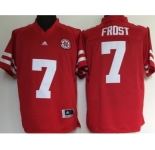 Nebraska Cornhuskers #7 Scott Frost Red College Football Jersey
