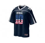 2016 US Flag Fashion Nevada Wolf Pack Colin Kaepernick #10 WAC Patch College Football Jerseys - Blue