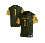 2016 Under Armour Men's #1 Fan Notre Dame Fighting Irish 2016 Shamrock Series Premier College Football Jersey - Olive Green