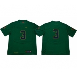 Fighting Irish #3 Joe Montana Green Limited Stitched NCAA Jersey