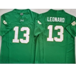 Men's Notre Dame Fighting Irish #13 Riley Leonard Green 2024 F.U.S.E. Limited Stitched Jersey