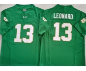 Men's Notre Dame Fighting Irish #13 Riley Leonard Green 2024 F.U.S.E. Limited Stitched Jersey