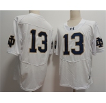 Men's Notre Dame Fighting Irish #13 Riley Leonard White 2024 F.U.S.E. Limited Stitched Jersey