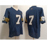Men's Notre Dame Fighting Irish #7 Audric Estimé Navy Limited Stitched Jersey