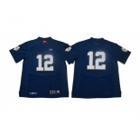 Notre Dame Fighting Irish #12 Blue Under Armour College Football Jersey