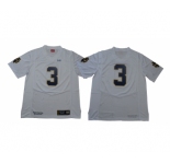 Notre Dame Fighting Irish #3 White Under Armour College Football Jersey