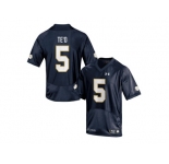 Under Armour Men's Notre Dame Fighting Irish Manti Te'o #5 College Football Jersey - Navy Blue