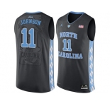 2016 Men's North Carolina Tar Heels Brice Johnson #11 College Basketball Jersey - Black