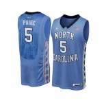 2016 Men's North Carolina Tar Heels Marcus Paige #5 College Basketball Jersey - Blue