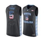 2016 US Flag Fashion 2016 Men's North Carolina Tar Heels Marcus Paige #5 College Basketball Jersey - Black