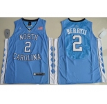 North Carolina #2 Joel Berry II Blue Basketball Stitched NCAA Jersey