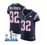 Men's Nike New England Patriots #32 Devin McCourty Navy Blue Team Color Vapor Untouchable Elite Player Super Bowl LII NFL Jersey