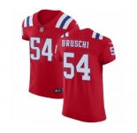 Men's Nike New England Patriots #54 Tedy Bruschi Red Alternate Vapor Untouchable Elite Player NFL Jersey