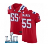 Men's Nike New England Patriots #55 Cassius Marsh Red Alternate Vapor Untouchable Elite Player Super Bowl LII NFL Jersey