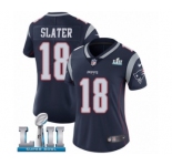Women's Nike New England Patriots #18 Matthew Slater Navy Blue Team Color Vapor Untouchable Limited Player Super Bowl LII NFL Jersey