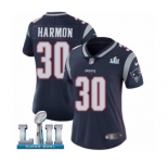 Women's Nike New England Patriots #30 Duron Harmon Navy Blue Team Color Vapor Untouchable Limited Player Super Bowl LII NFL Jersey