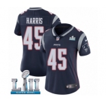 Women's Nike New England Patriots #45 David Harris Navy Blue Team Color Vapor Untouchable Limited Player Super Bowl LII NFL Jersey