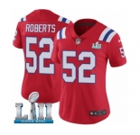 Women's Nike New England Patriots #52 Elandon Roberts Red Alternate Vapor Untouchable Limited Player Super Bowl LII NFL Jersey