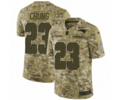 Youth Nike New England Patriots #23 Patrick Chung Limited Camo 2018 Salute to Service NFL Jersey