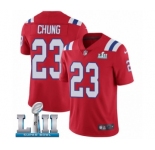 Youth Nike New England Patriots #23 Patrick Chung Red Alternate Vapor Untouchable Limited Player Super Bowl LII NFL Jersey