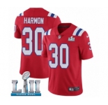 Youth Nike New England Patriots #30 Duron Harmon Red Alternate Vapor Untouchable Limited Player Super Bowl LII NFL Jersey