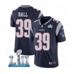 Youth Nike New England Patriots #39 Montee Ball Navy Blue Team Color Vapor Untouchable Limited Player Super Bowl LII NFL Jersey