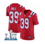 Youth Nike New England Patriots #39 Montee Ball Red Alternate Vapor Untouchable Limited Player Super Bowl LII NFL Jersey