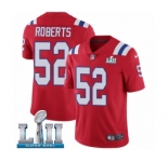 Youth Nike New England Patriots #52 Elandon Roberts Red Alternate Vapor Untouchable Limited Player Super Bowl LII NFL Jersey
