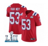 Youth Nike New England Patriots #53 Kyle Van Noy Red Alternate Vapor Untouchable Limited Player Super Bowl LII NFL Jersey