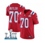 Youth Nike New England Patriots #70 Adam Butler Red Alternate Vapor Untouchable Limited Player Super Bowl LII NFL Jersey