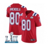 Youth Nike New England Patriots #80 Danny Amendola Red Alternate Vapor Untouchable Limited Player Super Bowl LII NFL Jersey