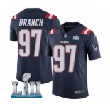 Youth Nike New England Patriots #97 Alan Branch Limited Navy Blue Rush Vapor Untouchable Super Bowl LII NFL Jersey