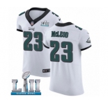 Men's Nike Philadelphia Eagles #23 Rodney McLeod White Vapor Untouchable Elite Player Super Bowl LII NFL Jersey