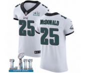 Men's Nike Philadelphia Eagles #25 Tommy McDonald White Vapor Untouchable Elite Player Super Bowl LII NFL Jersey