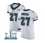 Men's Nike Philadelphia Eagles #27 Malcolm Jenkins White Vapor Untouchable Elite Player Super Bowl LII NFL Jersey