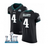 Men's Nike Philadelphia Eagles #4 Jake Elliott Black Vapor Untouchable Elite Player Super Bowl LII NFL Jersey