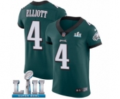 Men's Nike Philadelphia Eagles #4 Jake Elliott Midnight Green Team Color Vapor Untouchable Elite Player Super Bowl LII NFL Jersey