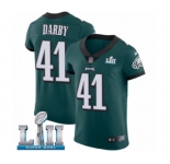 Men's Nike Philadelphia Eagles #41 Ronald Darby Midnight Green Team Color Vapor Untouchable Elite Player Super Bowl LII NFL Jersey
