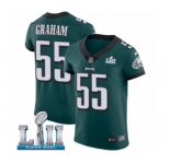 Men's Nike Philadelphia Eagles #55 Brandon Graham Midnight Green Team Color Vapor Untouchable Elite Player Super Bowl LII NFL Jersey