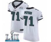 Men's Nike Philadelphia Eagles #71 Jason Peters White Vapor Untouchable Elite Player Super Bowl LII NFL Jersey
