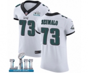 Men's Nike Philadelphia Eagles #73 Isaac Seumalo White Vapor Untouchable Elite Player Super Bowl LII NFL Jersey